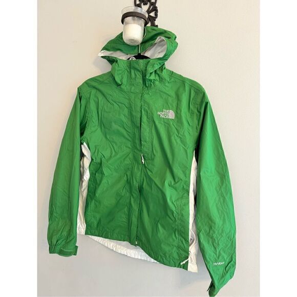 The North Face HyVent Women Small Nylon Fleece Lined Windbreaker Jacket Hooded - Picture 1 of 11